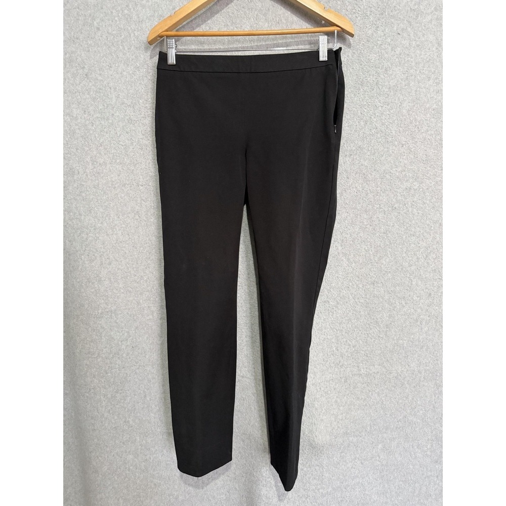 Talbots Pants Womens 2 Black Chatham Ankle Slim Tapered Stretch Work Twill